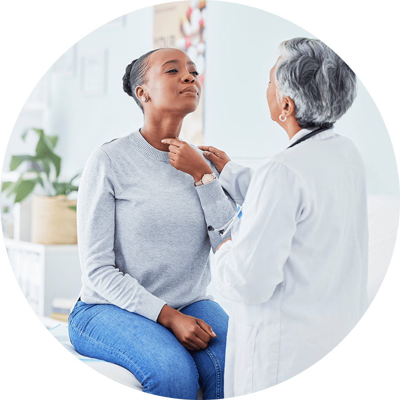 ENT doctor with patient