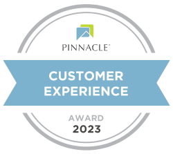 Pinnacle customer experience award 2023 graphic