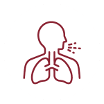 red respitory lungs icon