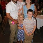 Lindsey Morehouse and family, family with parents and three children