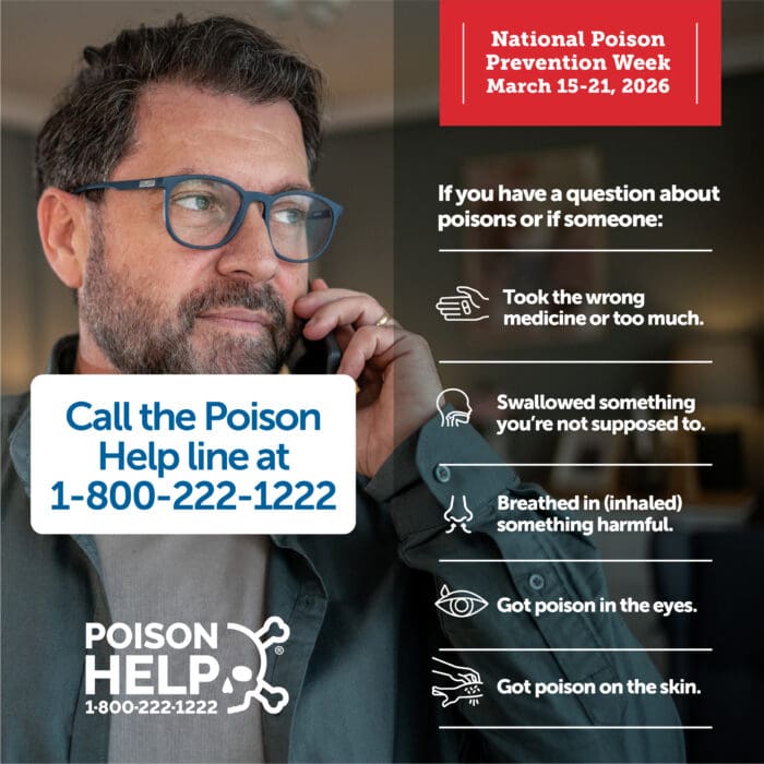 POISON PREVENTION WEEK - HOT LINE INFORMATION - Virginia Gay